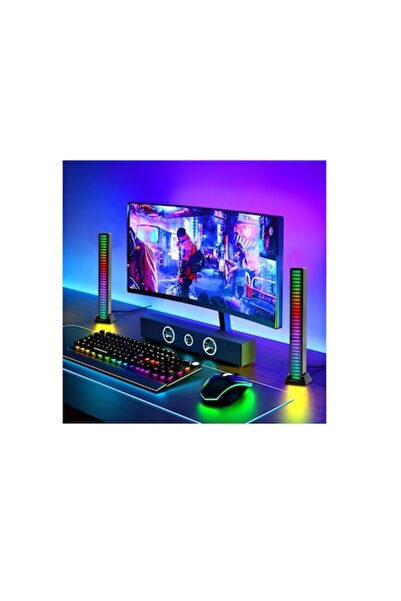 NO BRAND Gaming LED Strip - Sound Reactive, Black, 18.5x2.4x2 cm