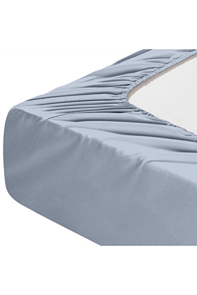 Five Store Single bed linen with elastic cover, Medan, ranforce cotton, light grey, 4 pieces