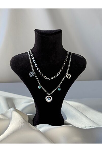 NB STEELORA Steel Necklace Silver
