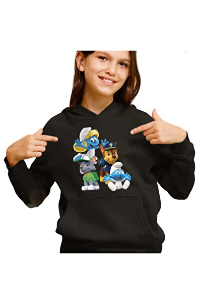 OEM Hanorac Copii Fete Paw Patrol Strumfii Strumfita Baby Stumf