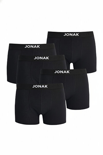 MAG FASHİON Men's 5-Piece Cotton Lycra Flexible Fabric Black Boxers