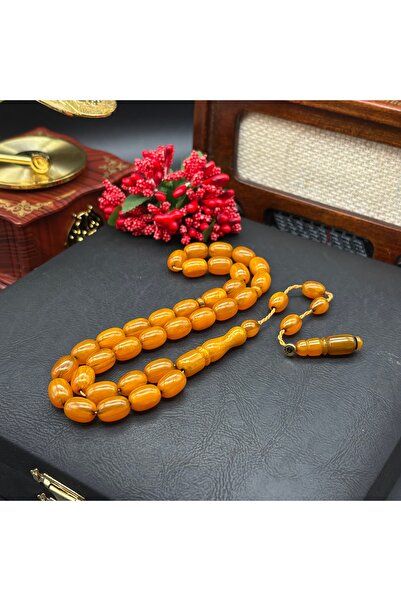 Sabır Taneleri Osmanlı Model Sıkma Kehribar Tesbih