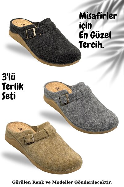 Moda Anna شباشب منزلية نسائية – مجموعة من 3 شباشب منزلية دافئة بنعل بولي خفيف...