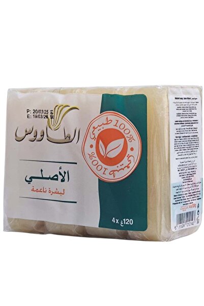 taous صابون الطاووس لبشرة ناعمة، 4 قطع * 120 جرام