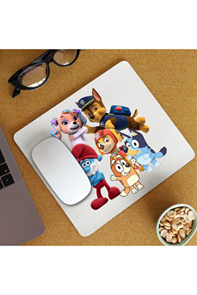 OEM Mousepad Paw Patrol Bluey Blue Bingo Papa Strumf Sirena Coral