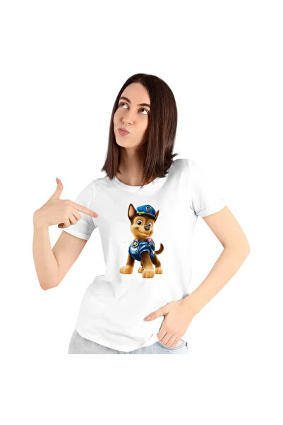 OEM Tricou Femei Paw Patrol Chase Patrula Catelusilor Politist