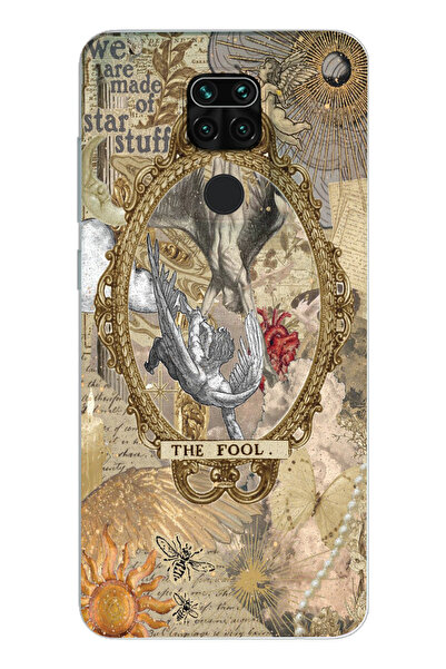 Elorakılıf Xiaomi Redmi Note 9 Uyumlu Baskılı Yumuşak Silikon Şeffaf Telefon ...