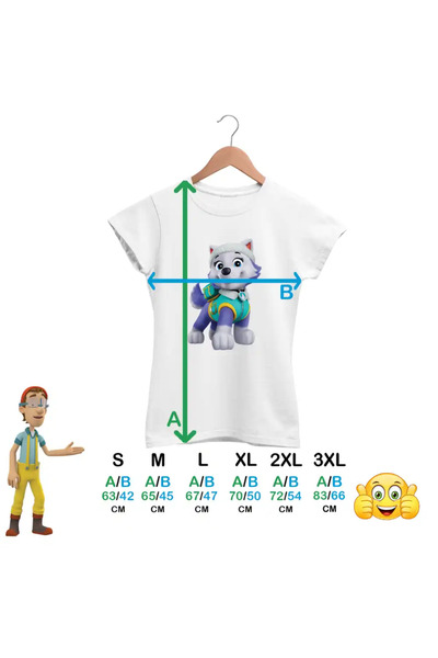 OEM Paw Patrol Everest Women's T-Shirt Firefighter Paw Patrol