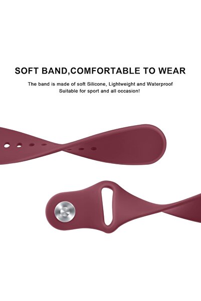 Novatis Samsung Galaxy Watch 4/5/6/7/FE/40/44 Classic 42/43/46/47mm Uyumlu 20mm Soft Silikon Kordon