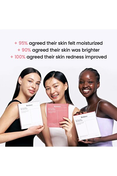 BORTONY Biodance Bio-Collagen Real Deep Mask, Hydrating Overnight Mask, Pore Minimizing, 34G X4Ea