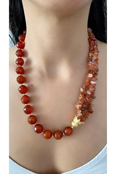 Takkı by Handan Akik taşı tasarım kolye.