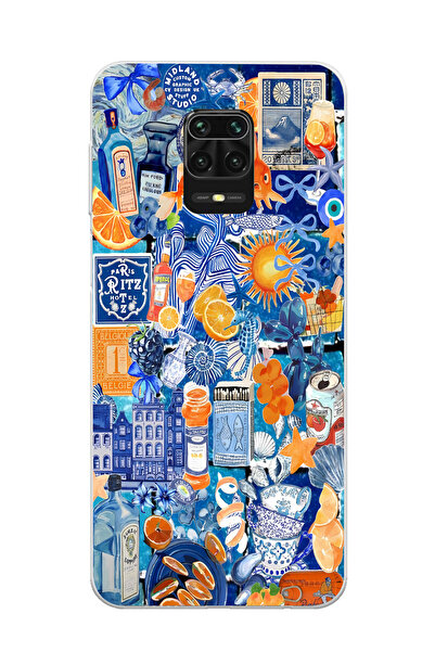 Elorakılıf Xiaomi Redmi Note 9 Pro Uyumlu Baskılı Yumuşak Silikon Şeffaf Tele...