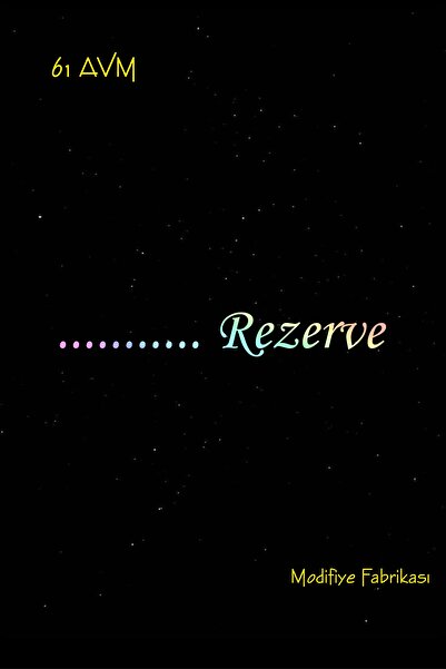 Modifiye Fabrikası Kişiye Özel Rezerve Yazısı Sticker | 20 cm | Hologram