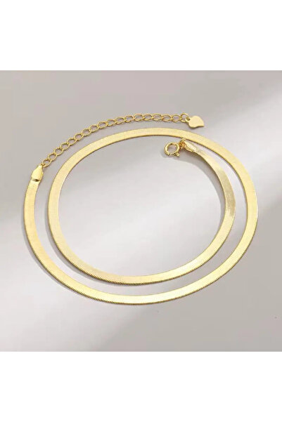 JosAccessories Snake Golden silver chain for women