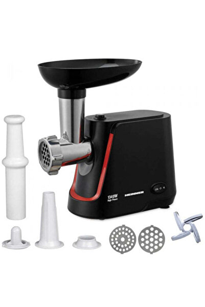 Heinner Meat Mincer MG1250BK, 1340W, 1.5kg, Sausage, Kibbe Kit.