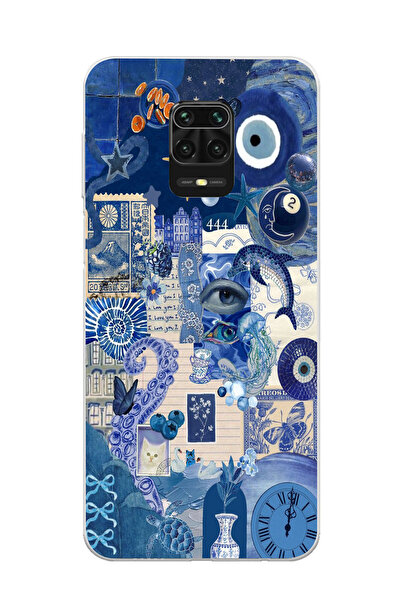 Elorakılıf Xiaomi Redmi Note 9 Pro Uyumlu Baskılı Yumuşak Silikon Şeffaf Tele...