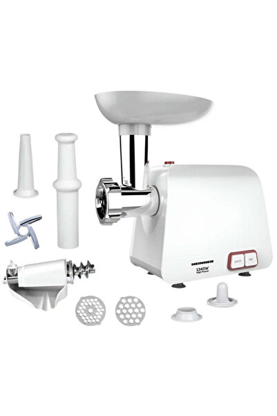 Heinner Meat Grinder MG1340WH, 1340W, Tomato, Sausage Kit.