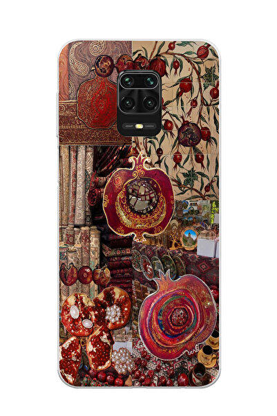 Elorakılıf Xiaomi Redmi Note 9 Pro Uyumlu Baskılı Yumuşak Silikon Şeffaf Tele...