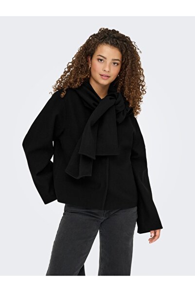 ONLY Onlelba Life Scarf Jacket Cc Otw Kadın Kaban 15348931 Detail:W.Rose Lining/Black