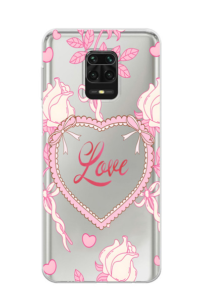 Elorakılıf Xiaomi Redmi Note 9 Pro Uyumlu Baskılı Yumuşak Silikon Şeffaf Tele...