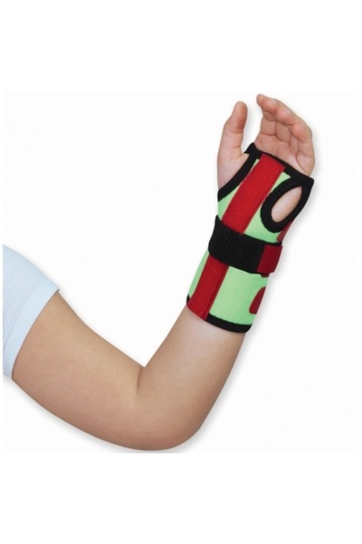 Case Pediatric neoprene wrist immobilization brace with splint, universal size, ambidextrous