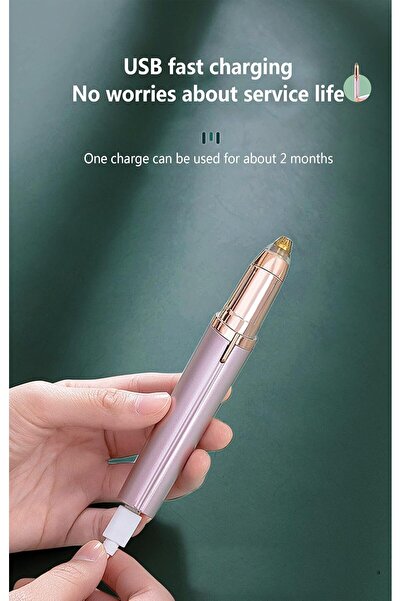 Generic Eyebrow Hair Remover, LED Light, Multi-Functional Facial Hair Trimmer for Women