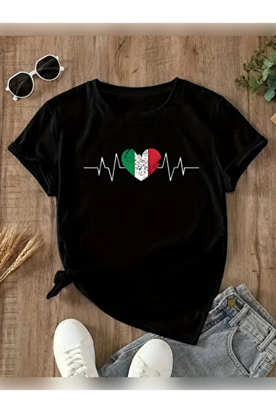 TİMİSİVA Tricou unisex supradimensionat İTALYAKALP B cu imprimeu Bumbac B gul...