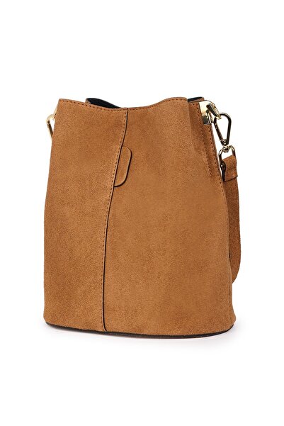 myOwn Women's suede bag Milena cognac