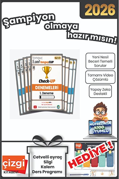 Tonguç Yayınları 5. Sınıf TonguçCup Check-Up Denemeleri