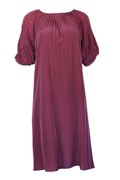 Vero Moda Dress Thesherry Russet Brown - S, Brown, polyester 61% viscose 39%