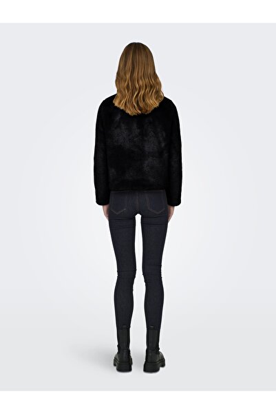 ONLY Onlnewvida Life Faux Fur Jacket Otw Cc Women's Coat 15295423 Black