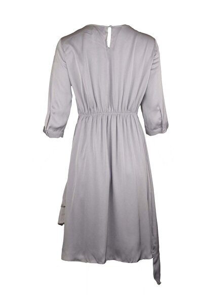 SELECTED Misty Woven Light Gray Dress - XL, Grey, Polyester 100%