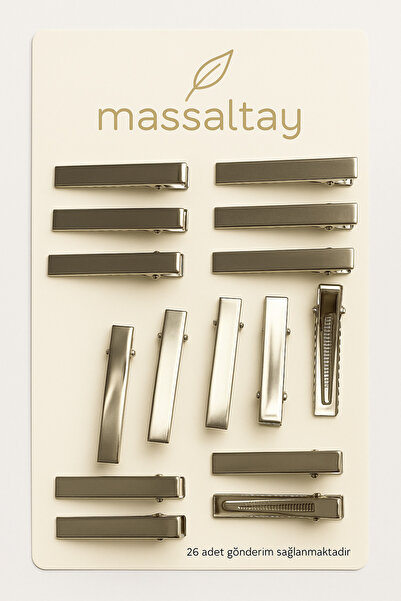 Massaltay 4.5 cm Metal Clip Clasp 26 Pieces – Durable Hairpins for Making Hair Accessories
