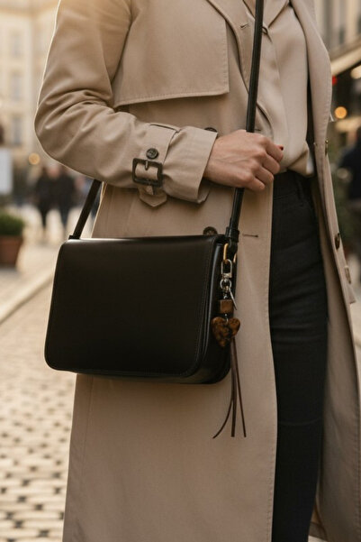 Trend aksesuar Fringed Heart Detailed Keychain and Bag Charm