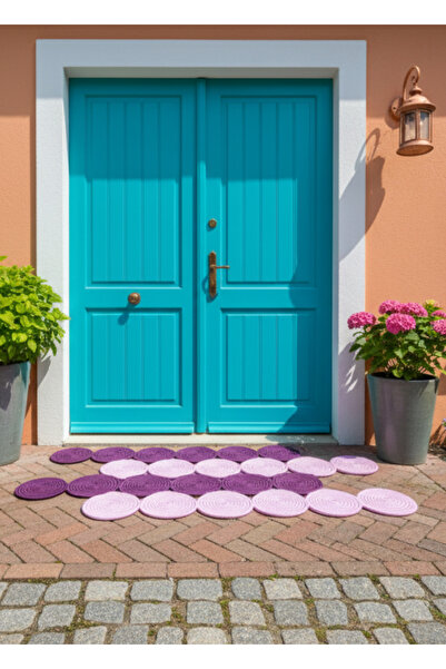 HomeTurko Ecoweave Jute Door Mat Natural Boho Style Entrance Rug Bath Mat Home Decor