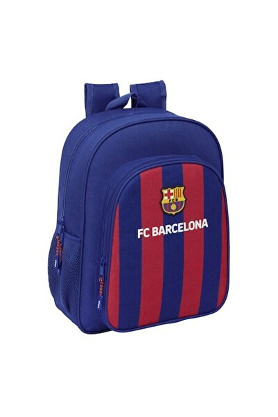 Barcelona Rucsac F.C. 24/25, Maro și Bleumarin, Poliester, 32x38x12 cm, Design Sportiv