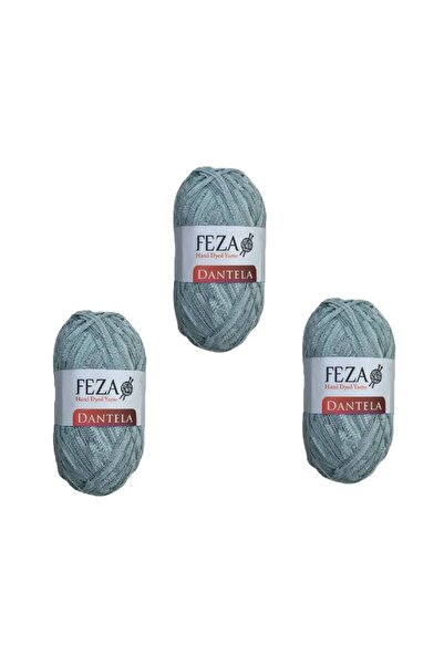 FEZA GROUP Self Patterned Yarndantela Hand Knitting Yarn, 50 Gr, 200 m (3 Pie...