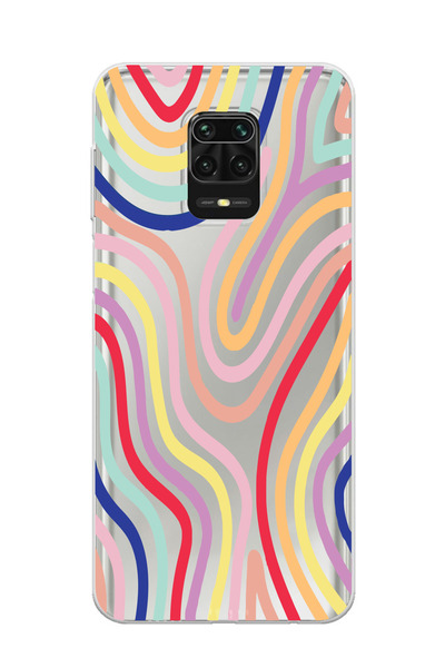 Elorakılıf Xiaomi Redmi Note 9 Pro Uyumlu Baskılı Yumuşak Silikon Şeffaf Tele...
