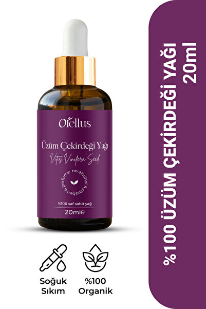 Orellus Üzüm Çekirdeği Yağı %100 Soğuk Press ve Doğal 20 ml