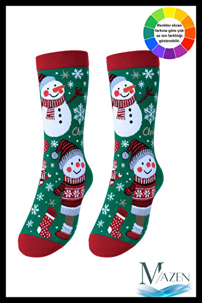 MAZEN Patterned Christmas Stocking |   Quality Combed Cotton Knitted |   Number 36-41 |   Women Men Unisex |   1 Pair