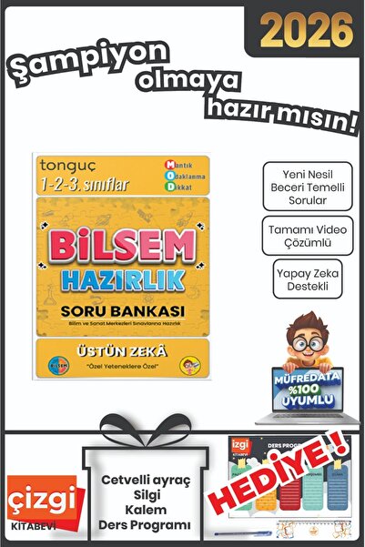 Tonguç Yayınları Bilsem Hazırlık Soru Bankası