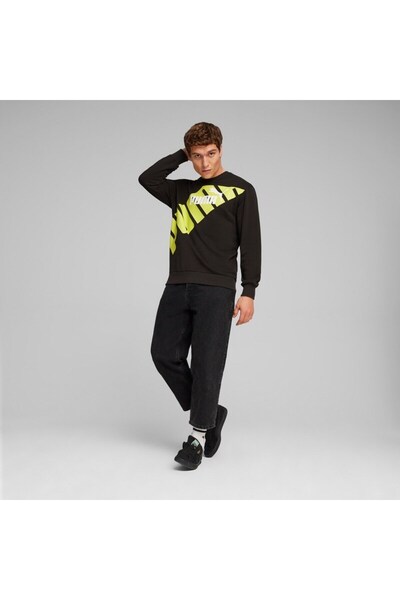Puma Bluza POWER Graphic Crew Barbati
