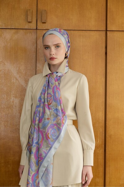 İpekhan Şal din mătase indiană Winter Bloom 5014