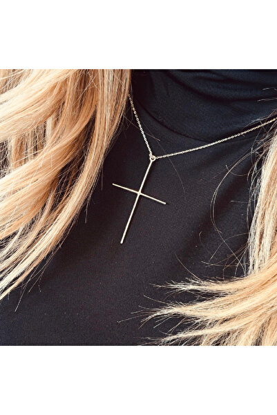 JosAccessories Large cross chain 925 silver