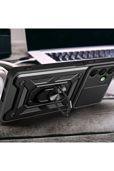 NewFace Lvsqvr Samsung Galaxy A16 5g Case Pars Silicone with Lens Ring (214246) - Red