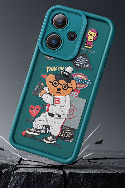 CEPSTOK Infinix Hot 30 Case Anti-Shock Silicone Cover with Teddy Bear