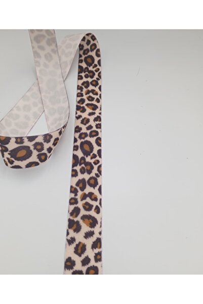hobimixhobimix LEOPAR DESENLİ KADİFE KURDELE 25 MM /2 METRE