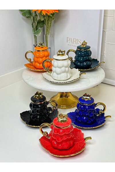 dunyazuccaciye كوب قهوة تركي بغطاء فقاعي