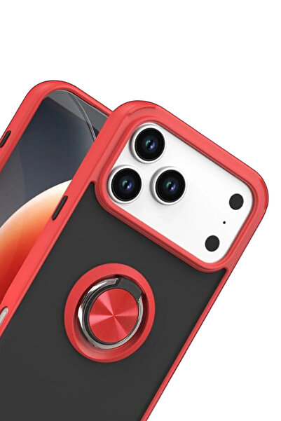 NewFace Lvsqvr Apple iPhone 17 Pro Montreal Ringed Silicone Cover (214438) - Red