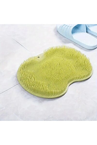 OEM Silicone bath/shower mat for massage, non-slip, foot massage & back cleaning - Yellow (0144)